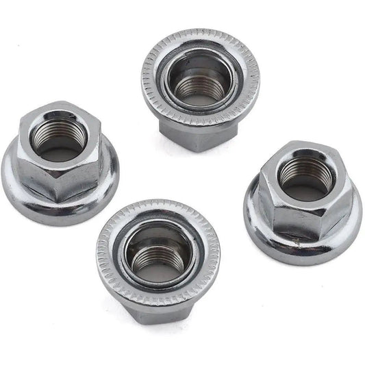 MCS Hub Parts Spinner 3/8" Hub Axle Nuts Chrome (Set of 4) - Reggies BMX