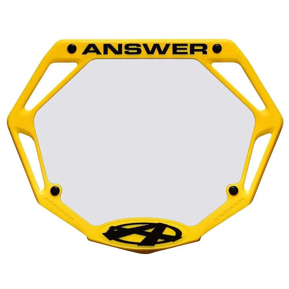 Answer BMX Pro 3D Number Plate - Reggies BMX