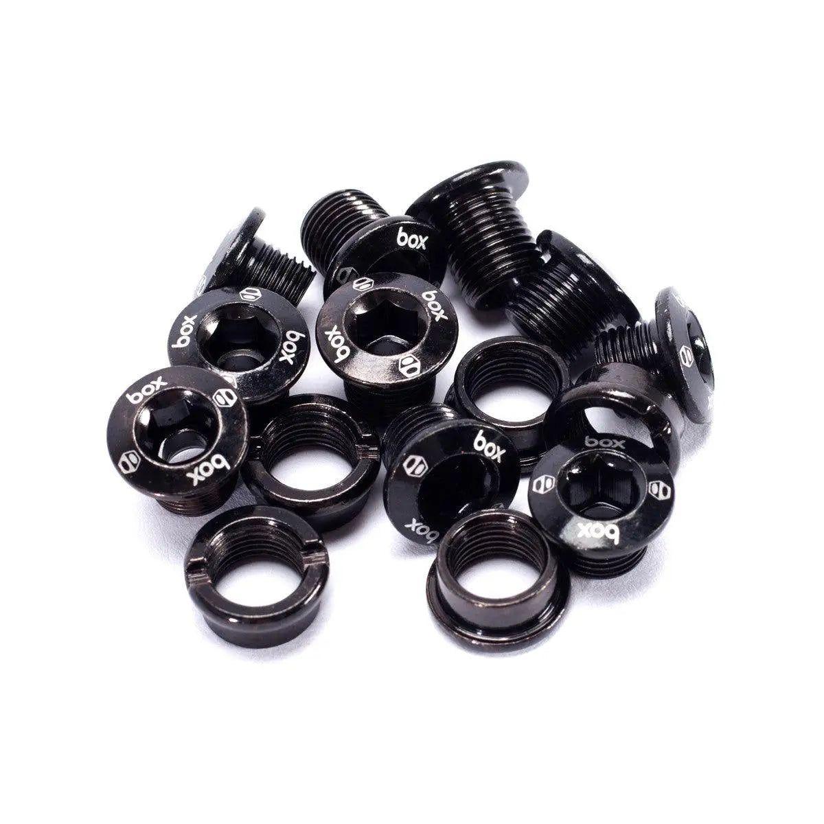 Box One Cro-Mo Chainring Bolts 15pcs Black - Reggies BMX