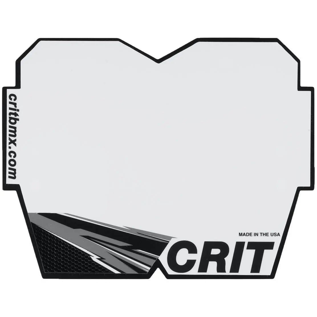 Crit Carbon Number Plate - Reggies BMX