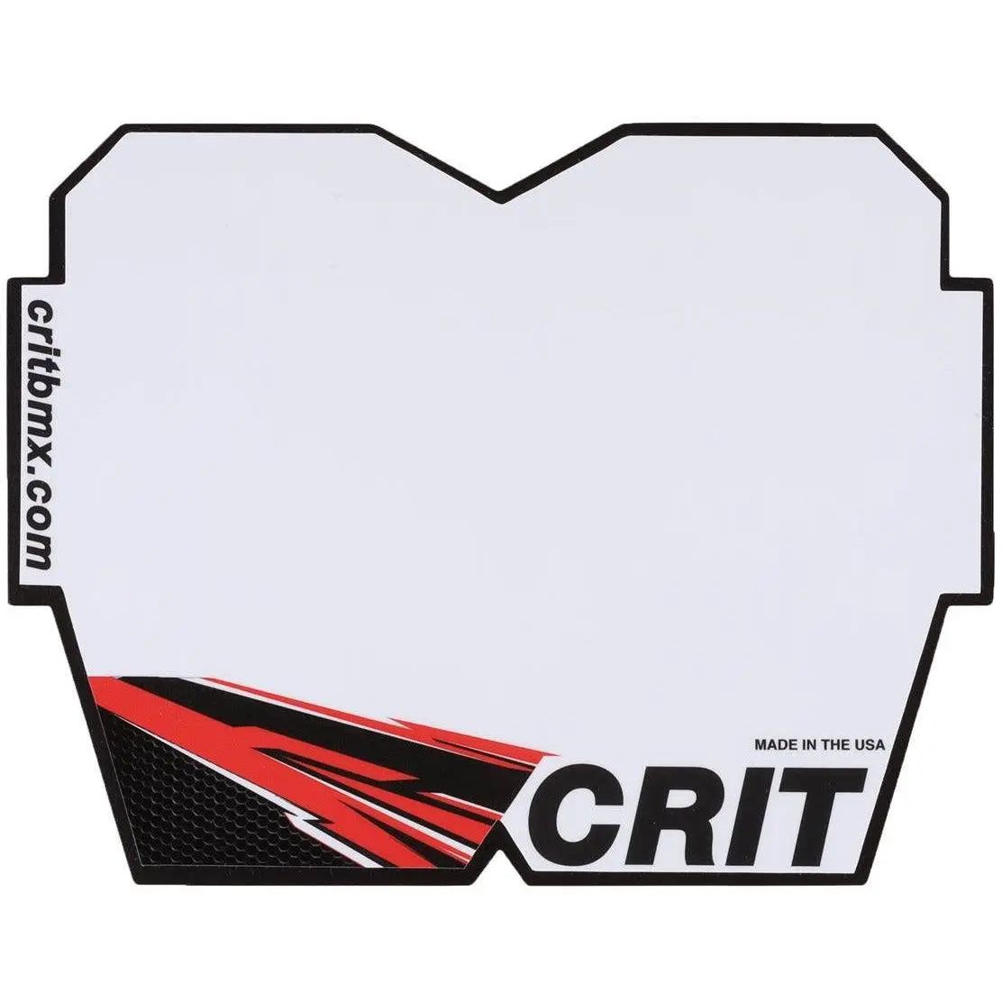 Crit Carbon Number Plate - Reggies BMX