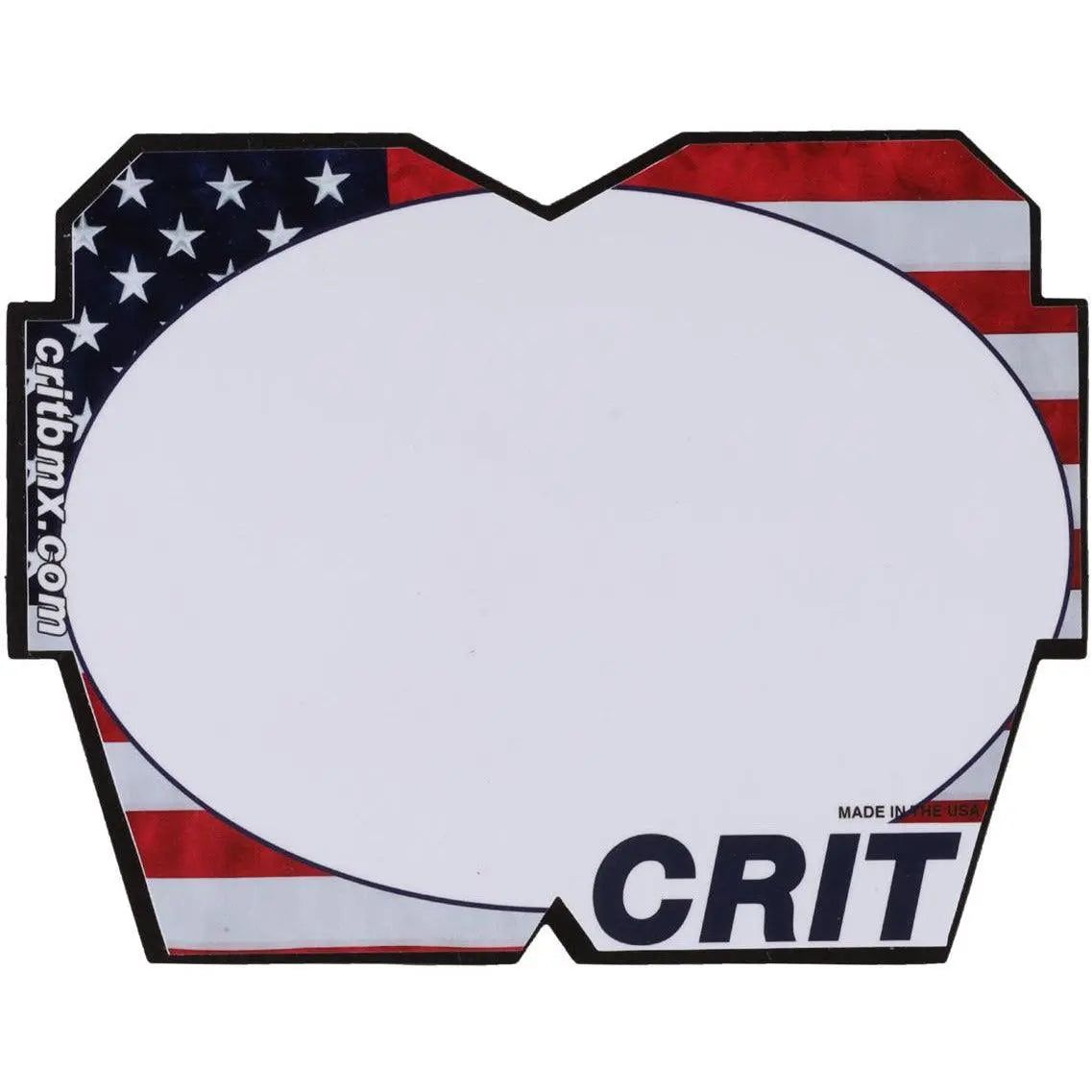 Crit Carbon Number Plate - Reggies BMX