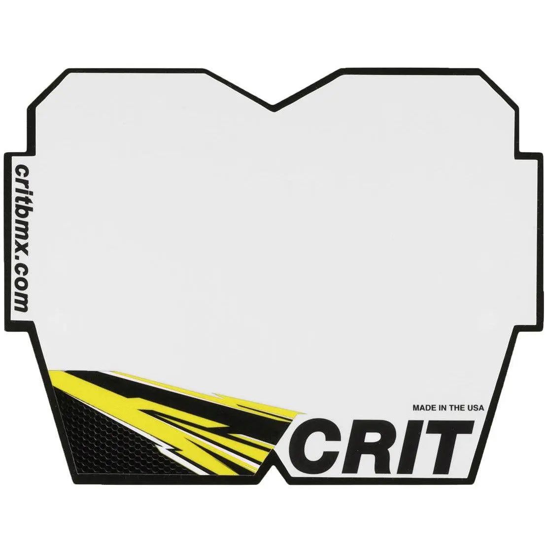 Crit Carbon Number Plate - Reggies BMX