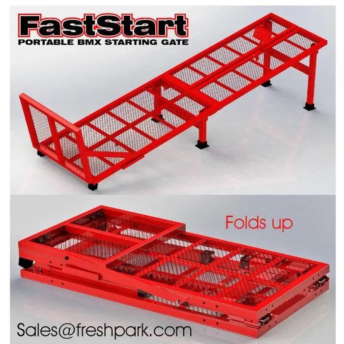 Freshpark Gate BMX FastStart Portable Starting Gate with Grip Tape - Reggies BMX