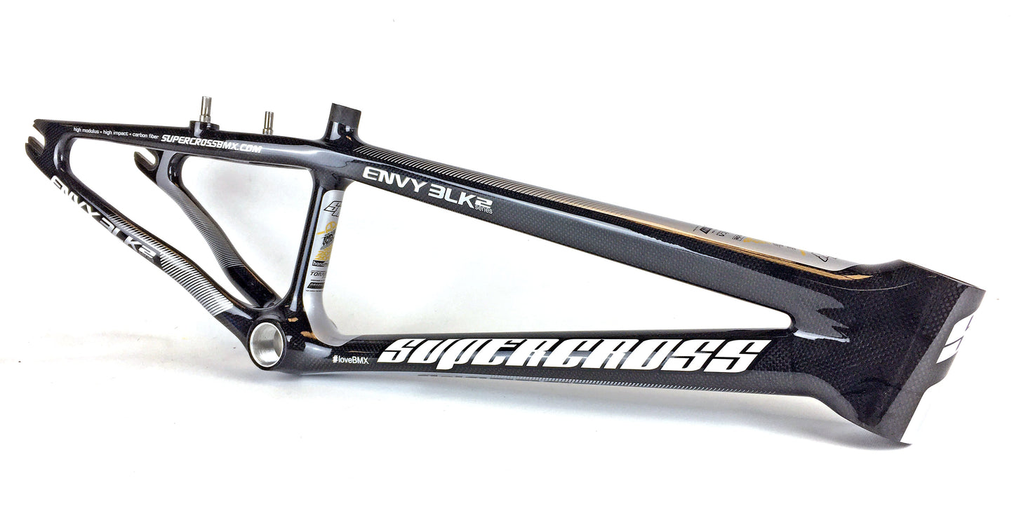 Cuadro BMX Supercross ENVY BLK 2 - Cuadro de carreras BMX de fibra de carbono 