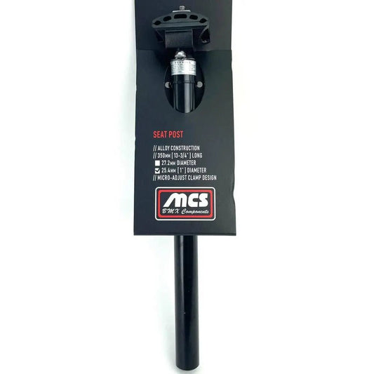 MCS Alloy Micro Adjust Smooth Seatpost - Reggies BMX