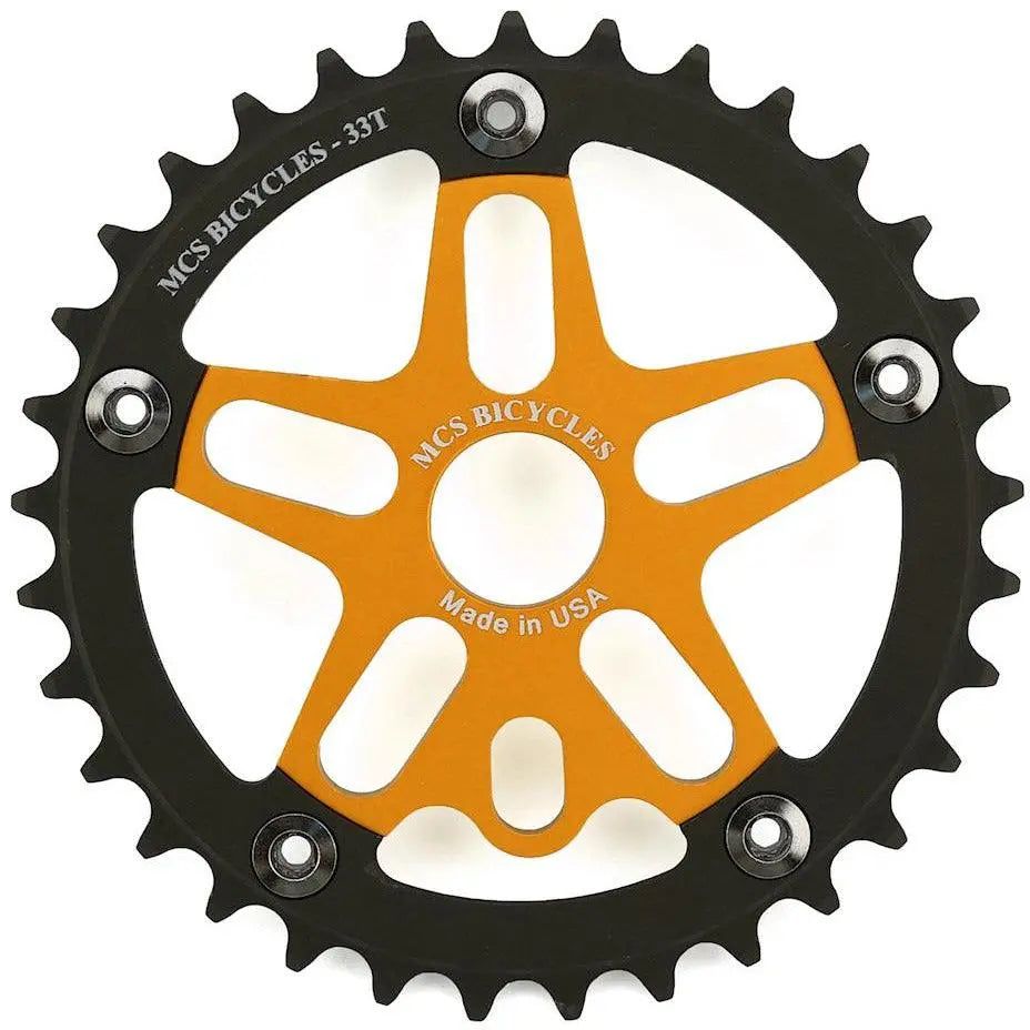 MCS Spider and Chainring Alloy Combo 5-Bolt 110 BCD - Reggies BMX