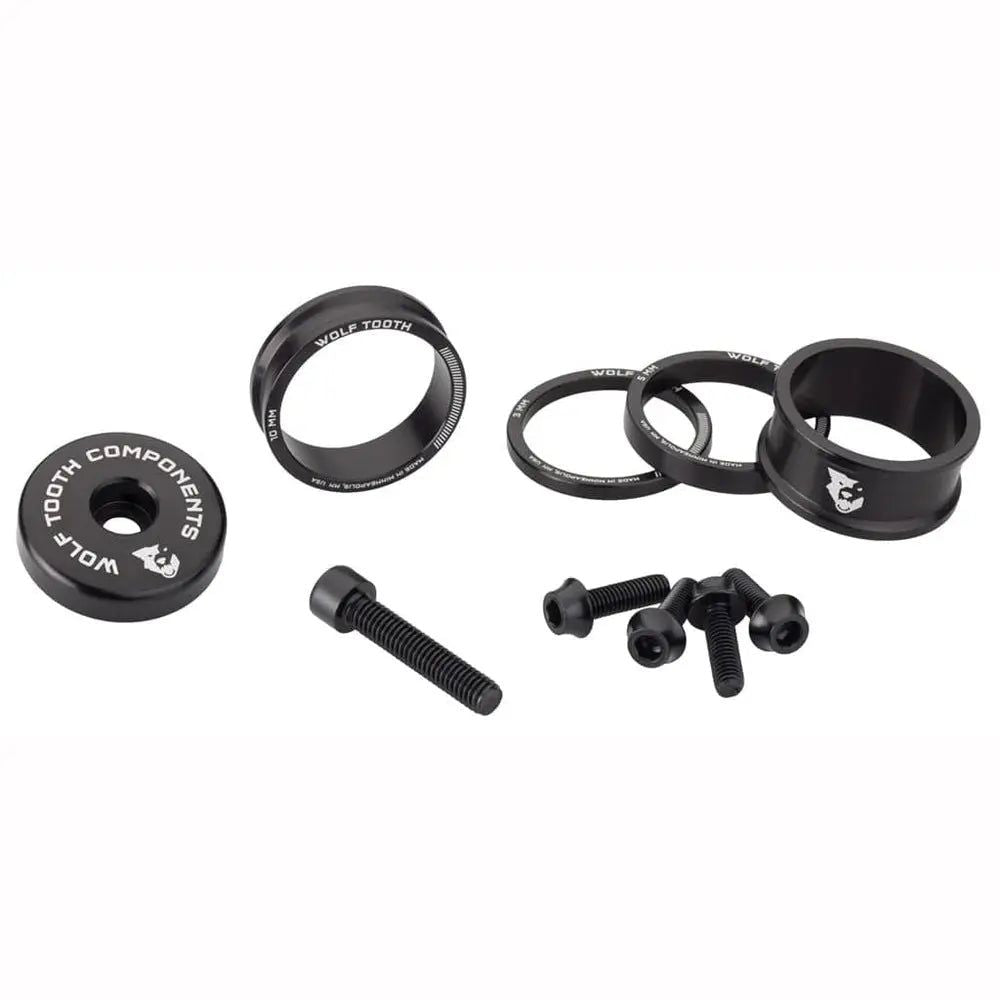 (NOT IN ASCEND) Wolf Tooth Bling Kit Headset Spacers 3, 5, 10, 15mm Wolf Tooth