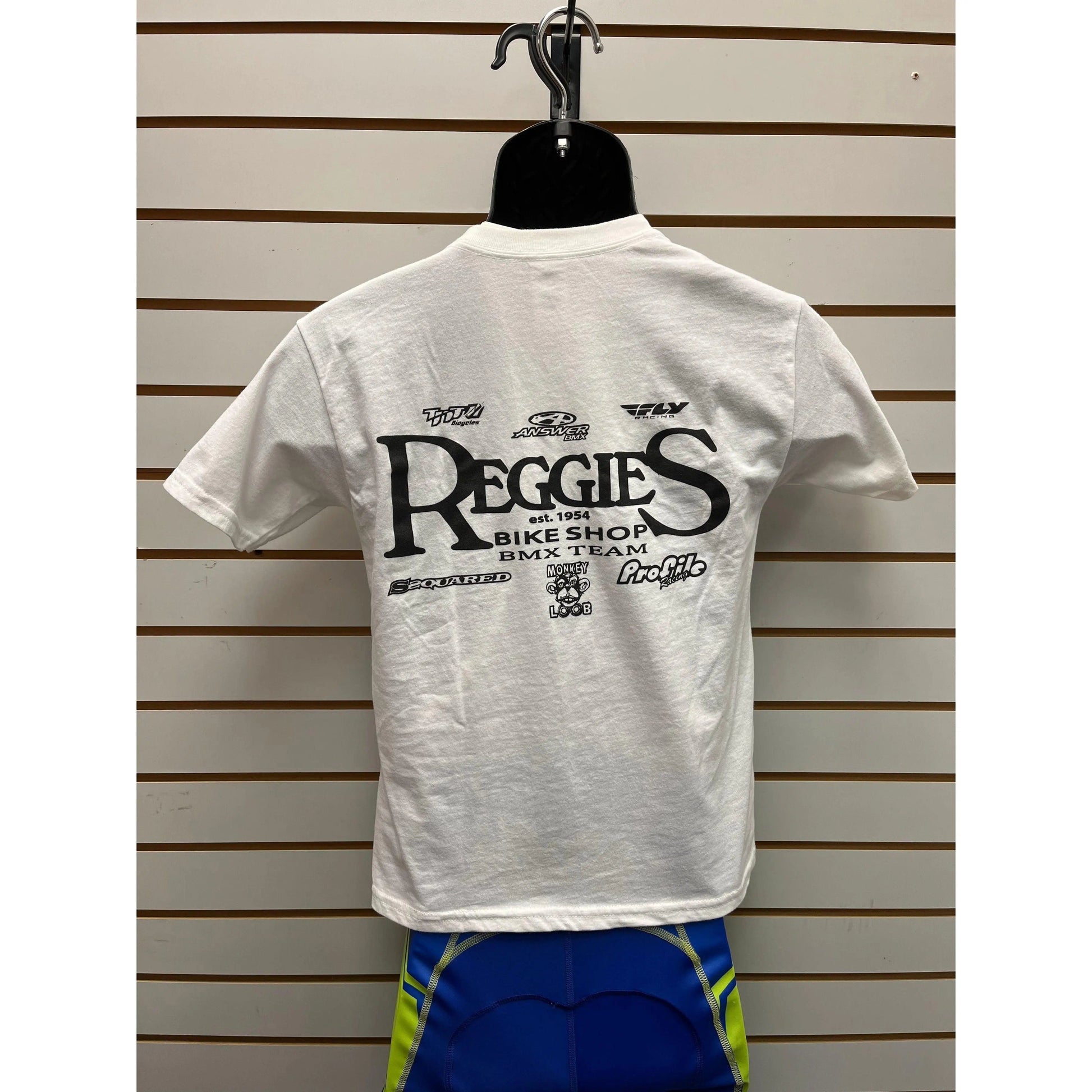 Reggie's Team Youth Short Sleeve White - Reggies BMX