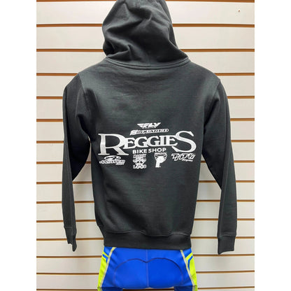 Reggie's Team Youth Zip Sweatshirt Black - Reggies BMX