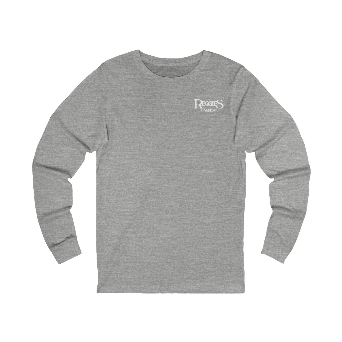 Reggies Bike Shop  Adult Jersey Long Sleeve Tee Printify