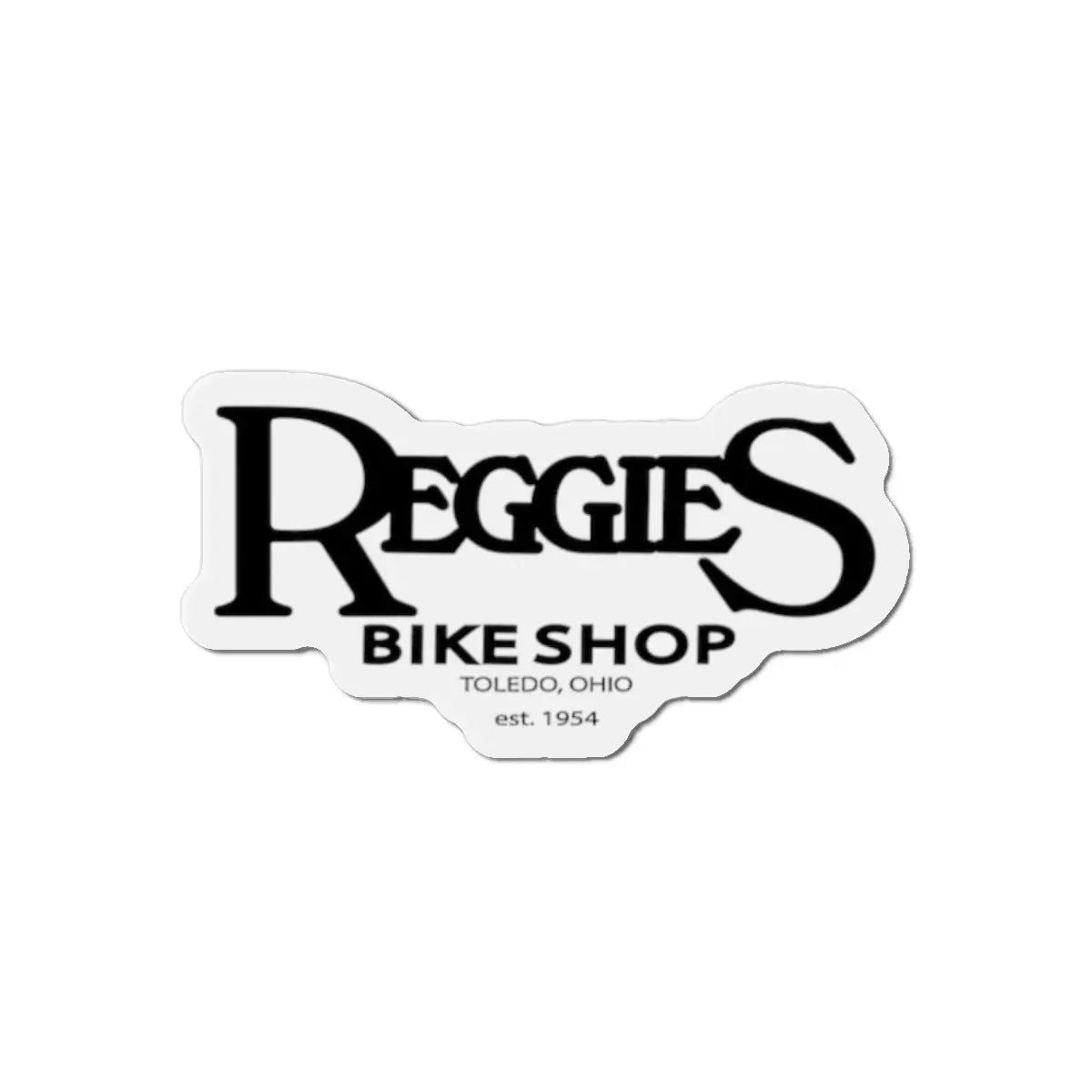 Reggies Bike Shop Die-Cut Magnet Printify