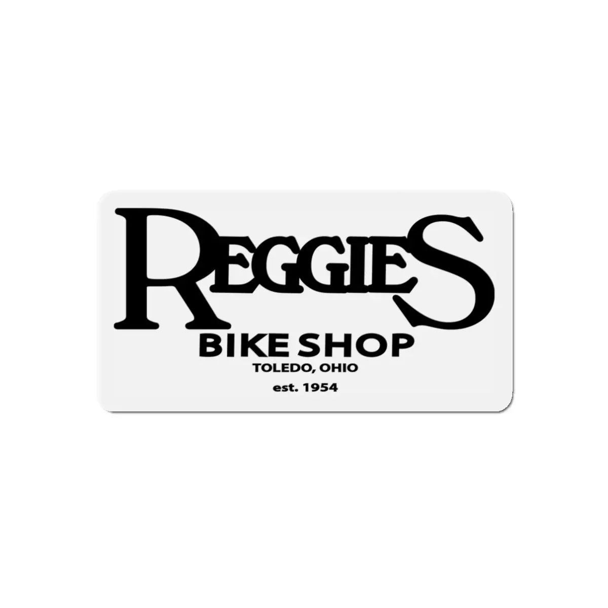 Reggies Bike Shop Die-Cut Magnet Printify