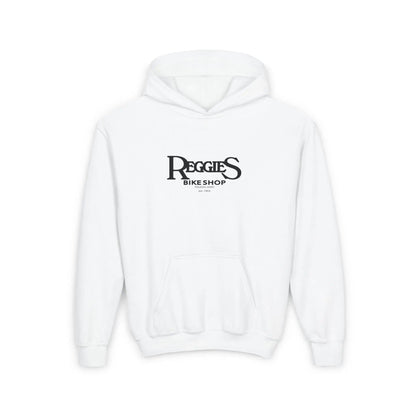 Reggies Bike Shop Youth Heavy Blend Hoodie Printify