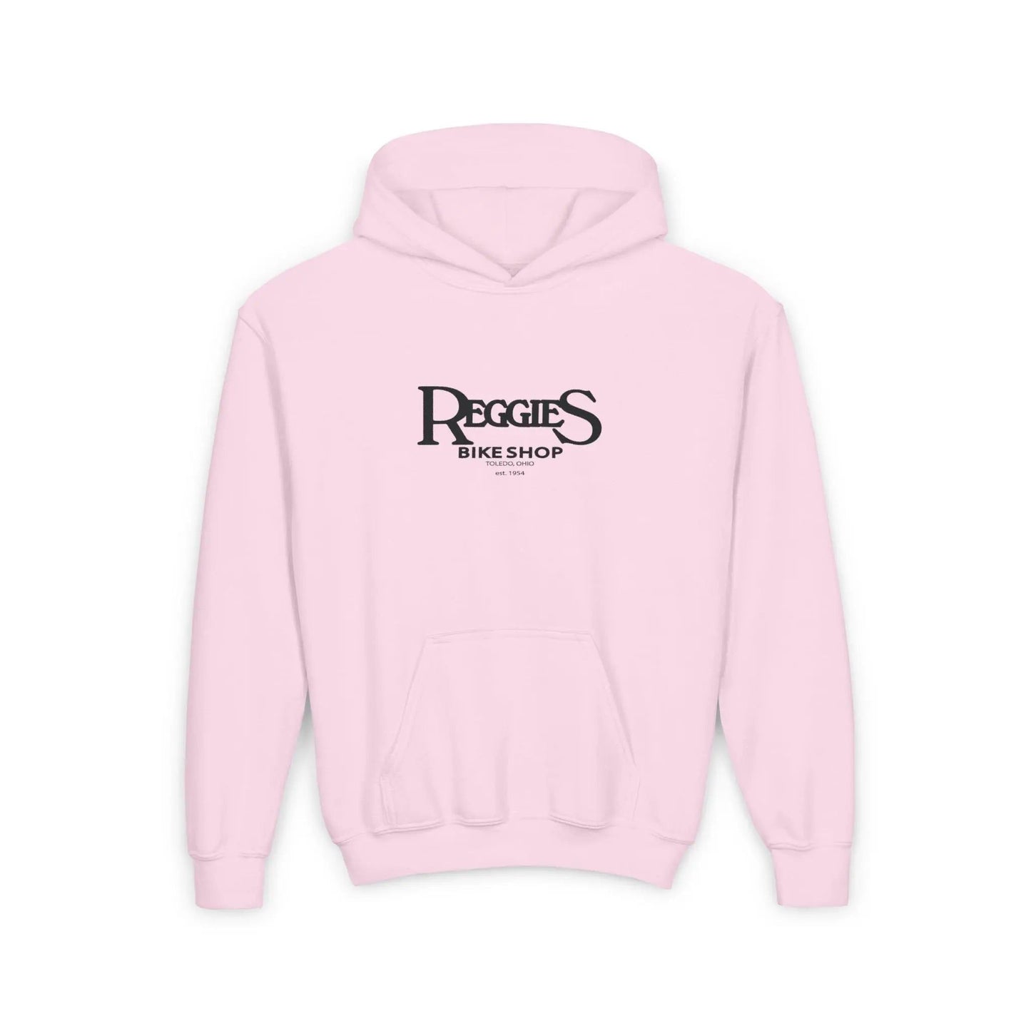 Reggies Bike Shop Youth Heavy Blend Hoodie Printify