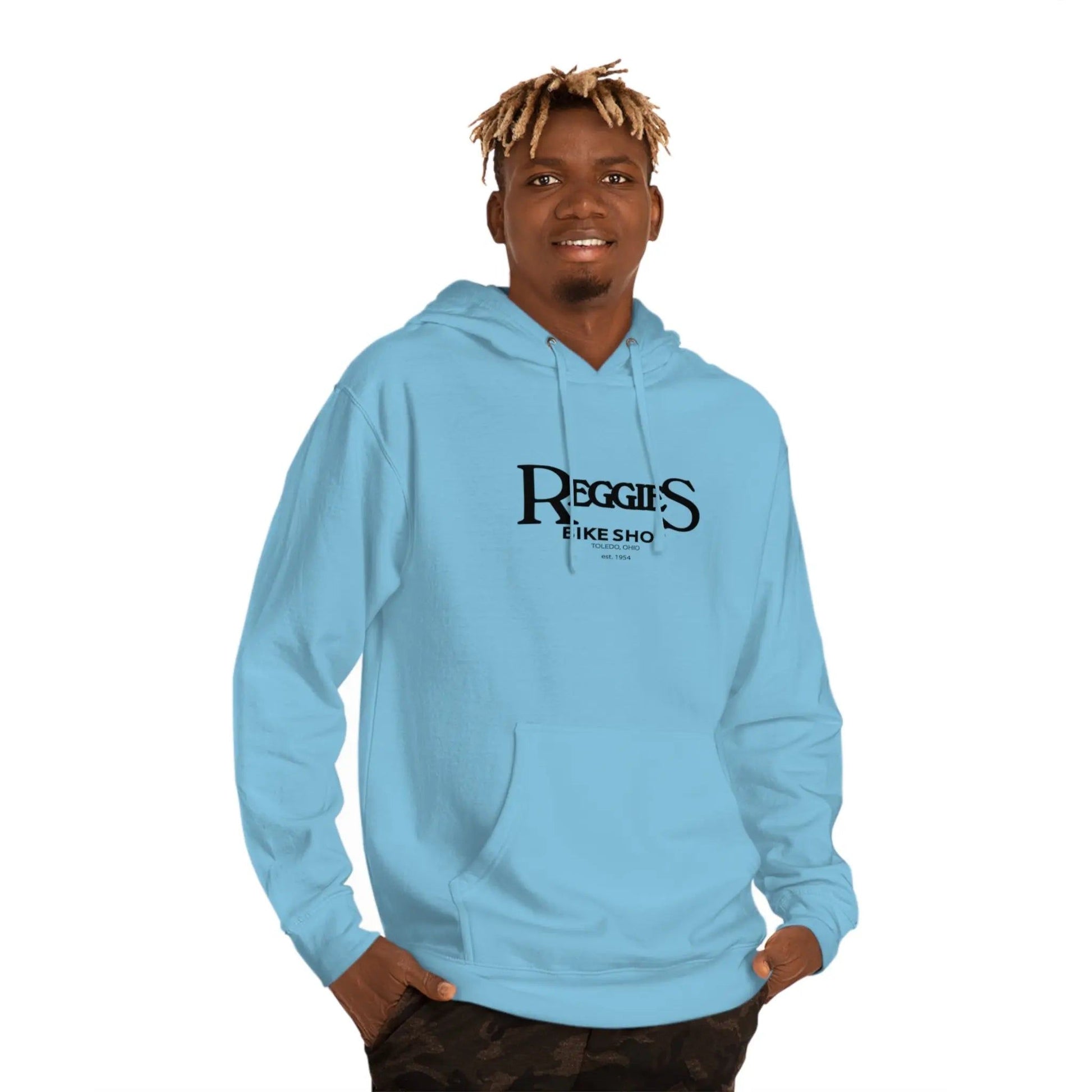 Reggies Logo Hooded Sweatshirt Adult Printify