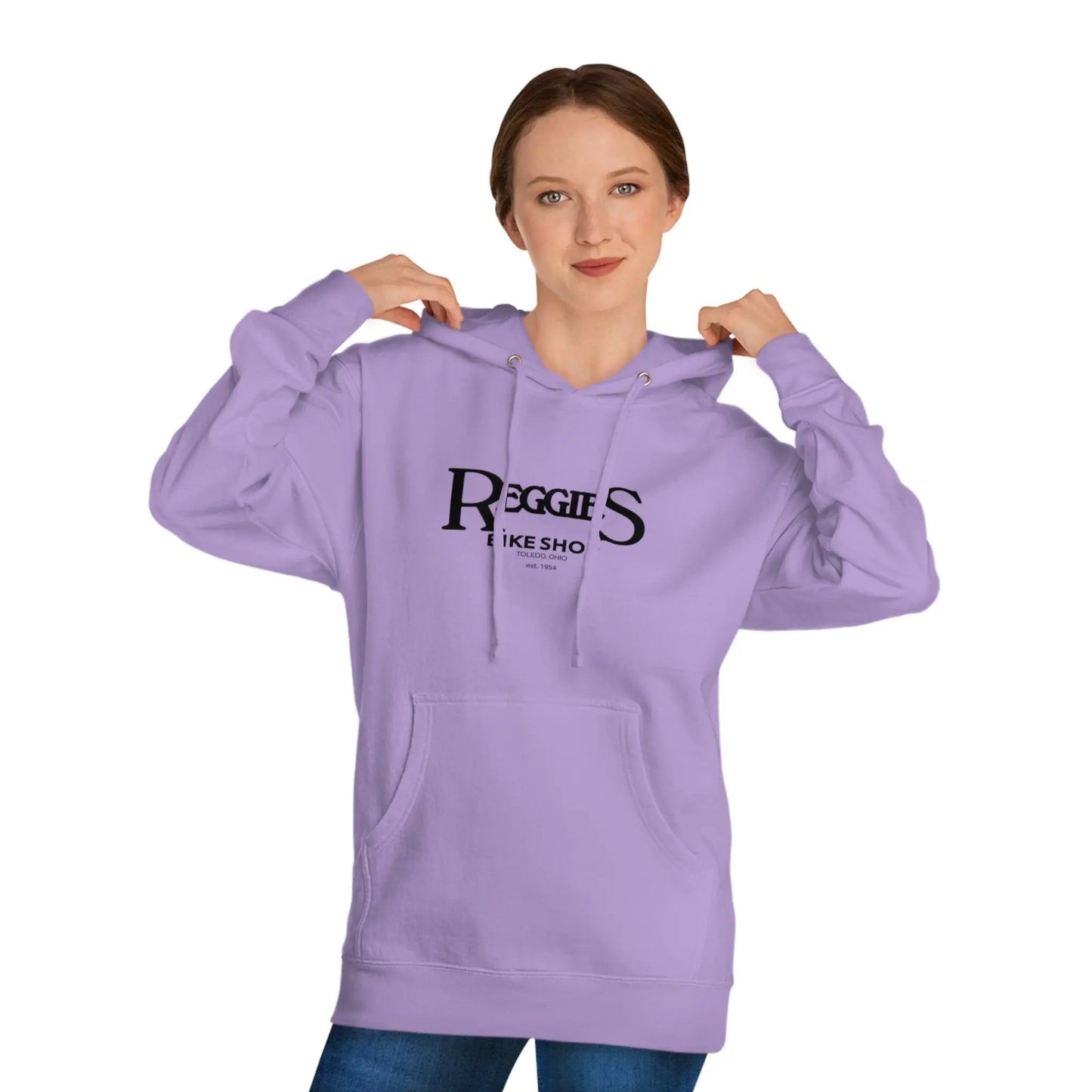 Reggies Logo Hooded Sweatshirt Adult Printify