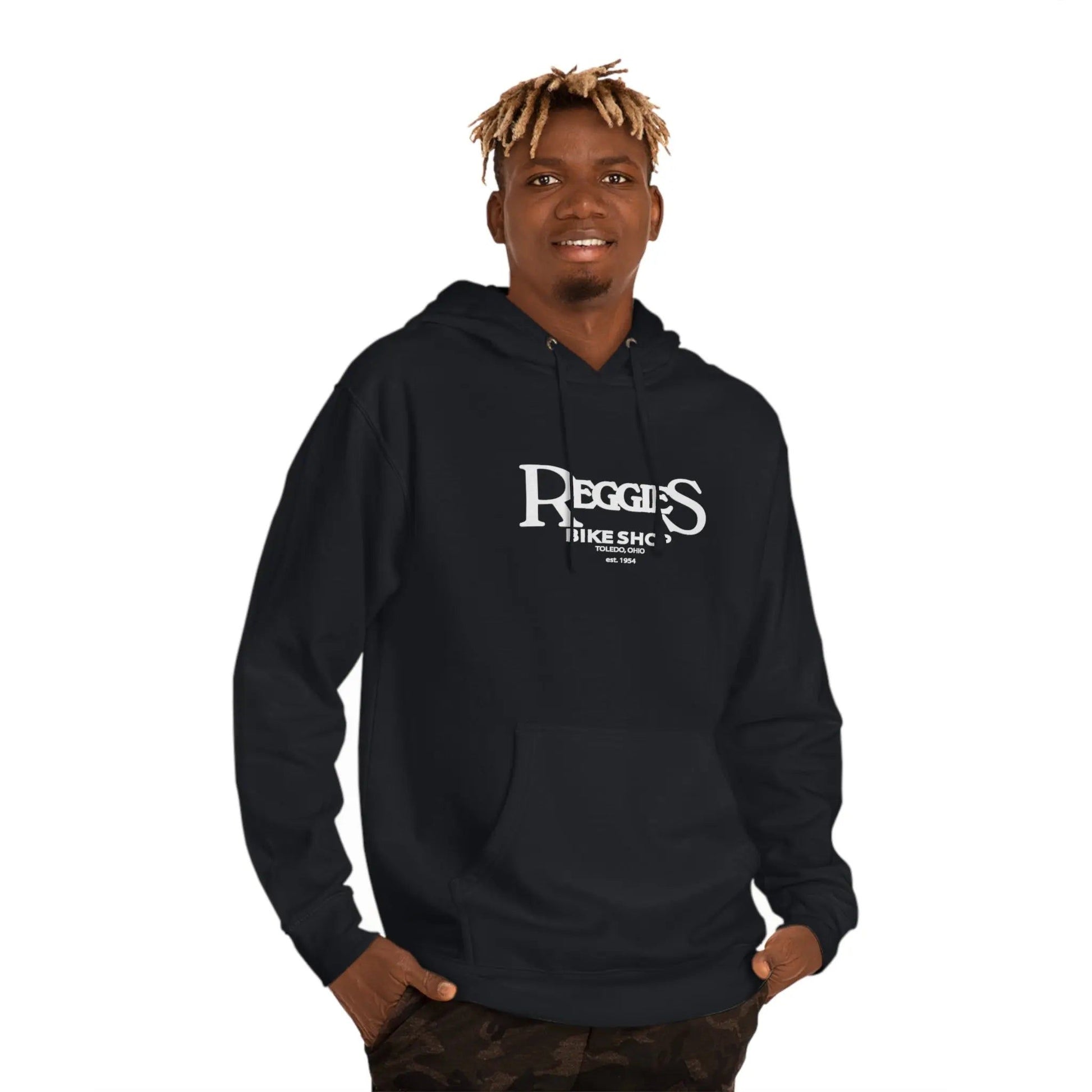 Reggies Logo Hooded Sweatshirt Adult Printify