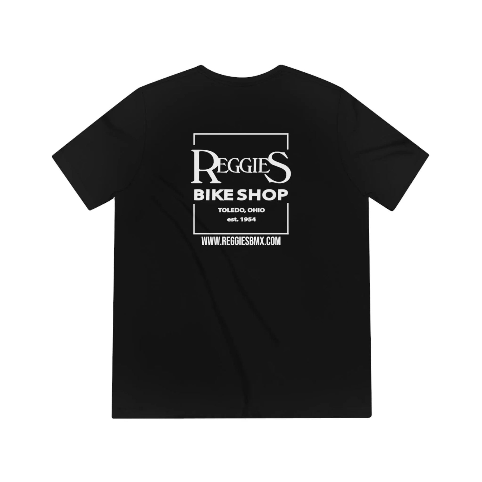 Reggies Square Logo Back T-Shirt Short Sleeve Adult Printify