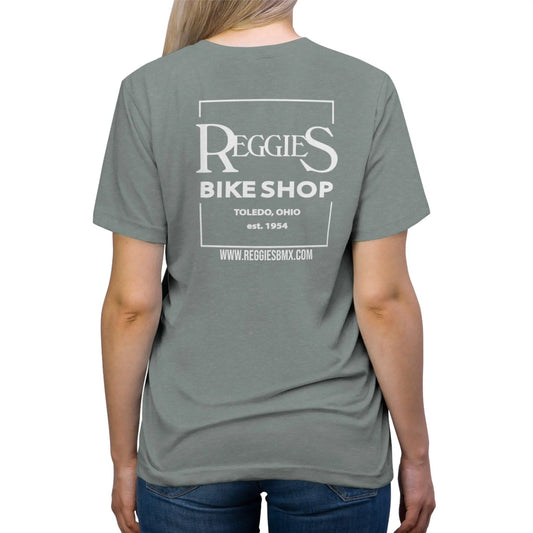 Reggies Square Logo Back T-Shirt Short Sleeve Adult Printify