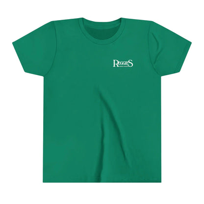 Reggies Square Logo Back T-Shirt Short Sleeve Youth Printify