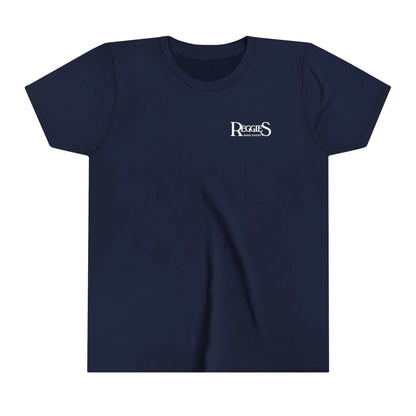 Reggies Square Logo Back T-Shirt Short Sleeve Youth Printify