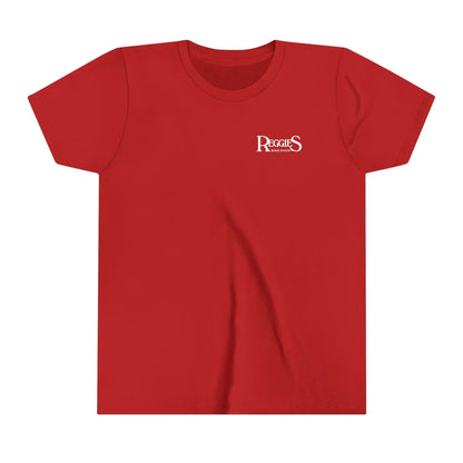 Reggies Square Logo Back T-Shirt Short Sleeve Youth Printify