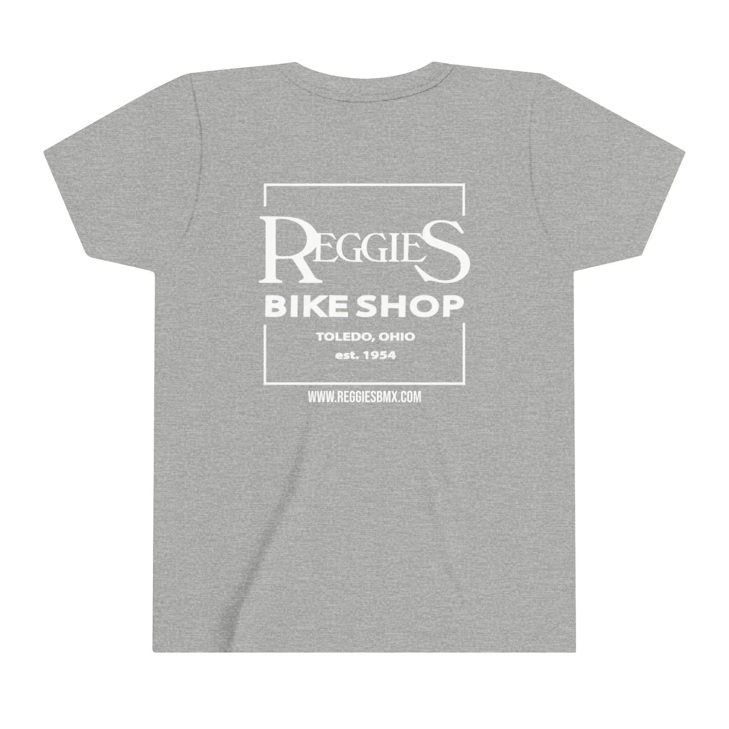 Reggies Square Logo Back T-Shirt Short Sleeve Youth Printify