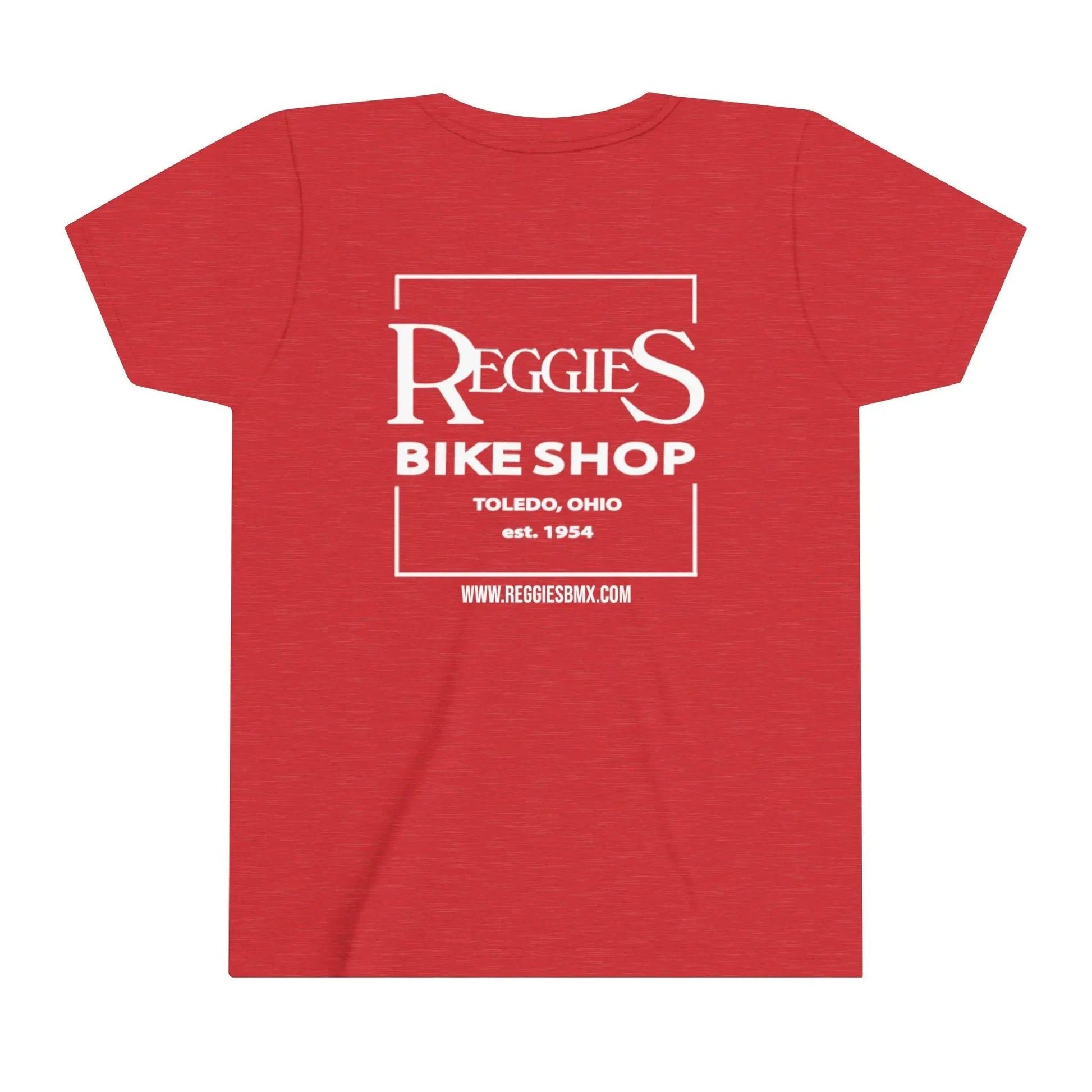 Reggies Square Logo Back T-Shirt Short Sleeve Youth Printify