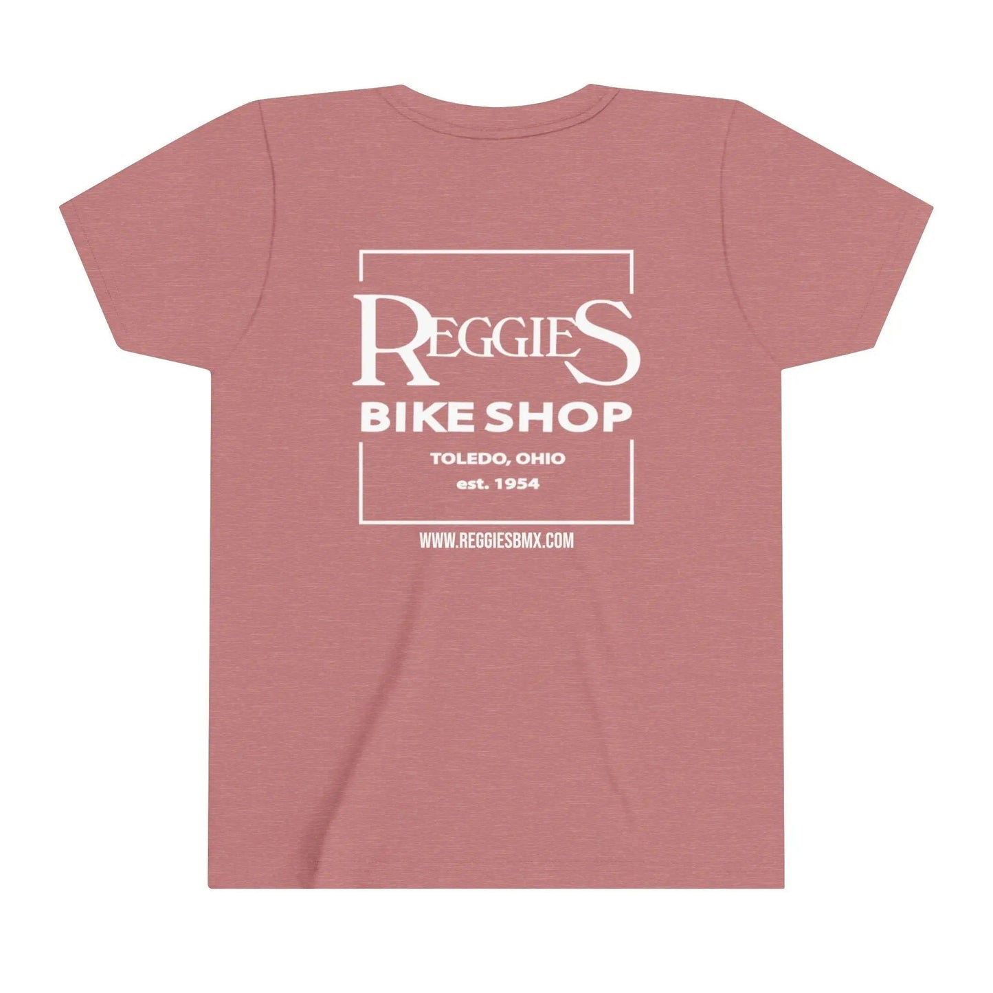 Reggies Square Logo Back T-Shirt Short Sleeve Youth Printify