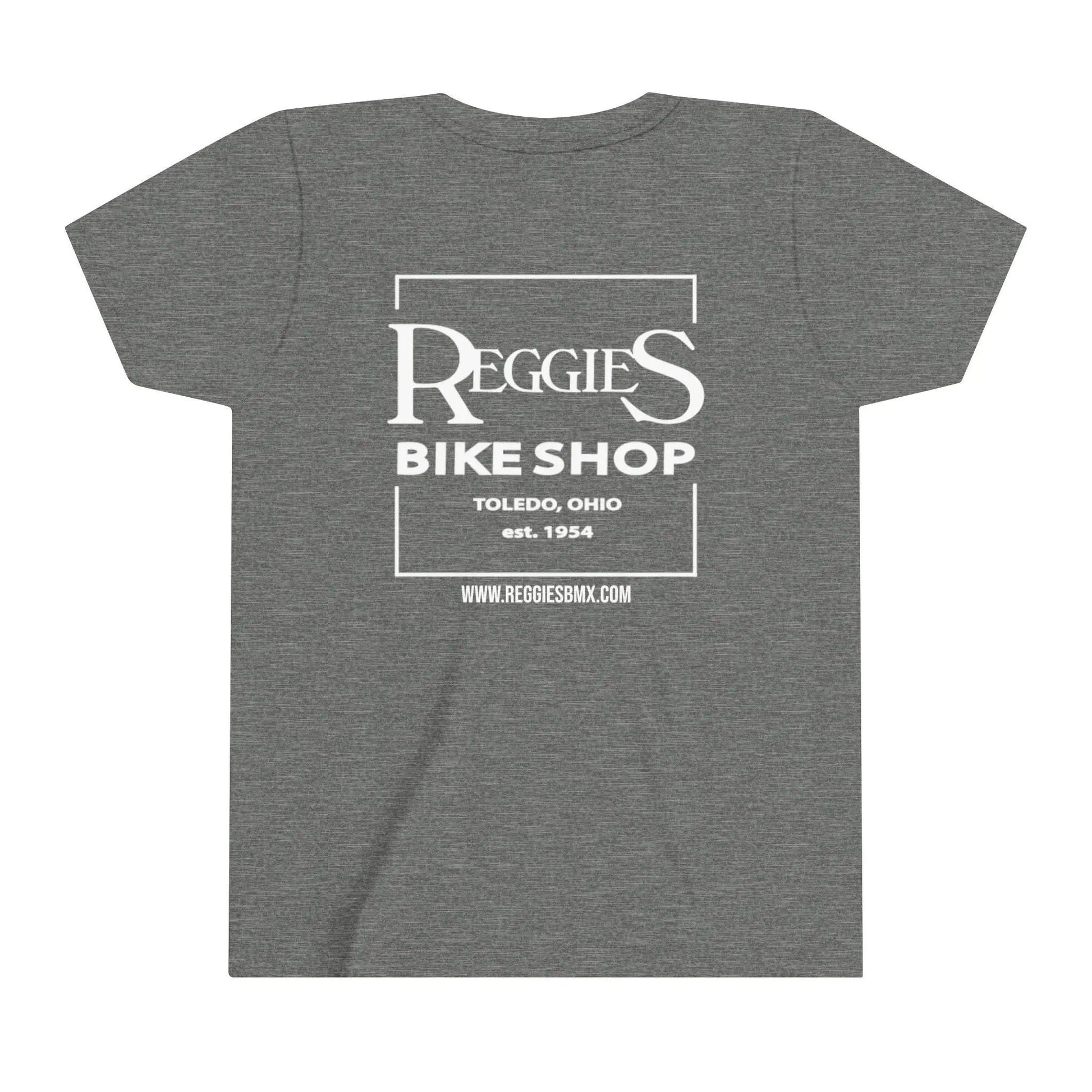 Reggies Square Logo Back T-Shirt Short Sleeve Youth Printify