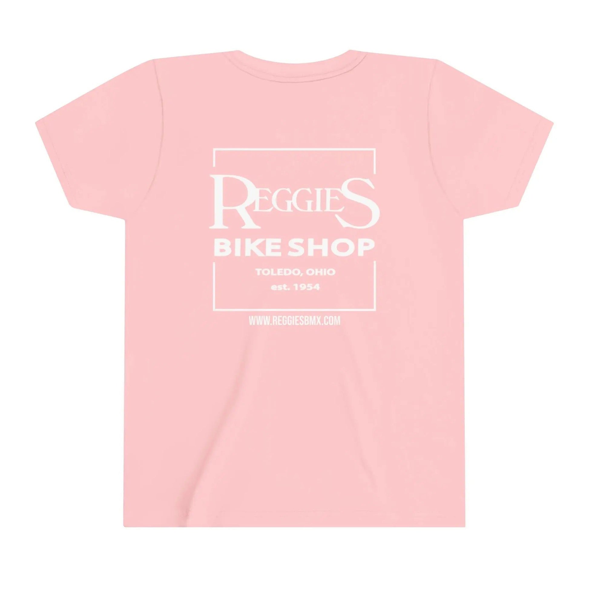 Reggies Square Logo Back T-Shirt Short Sleeve Youth Printify