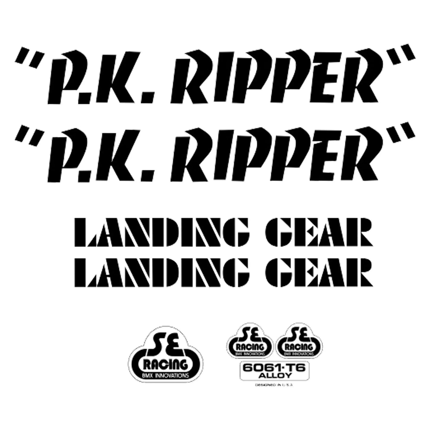 SE Bikes Decal Set P.K Ripper - Reggies BMX