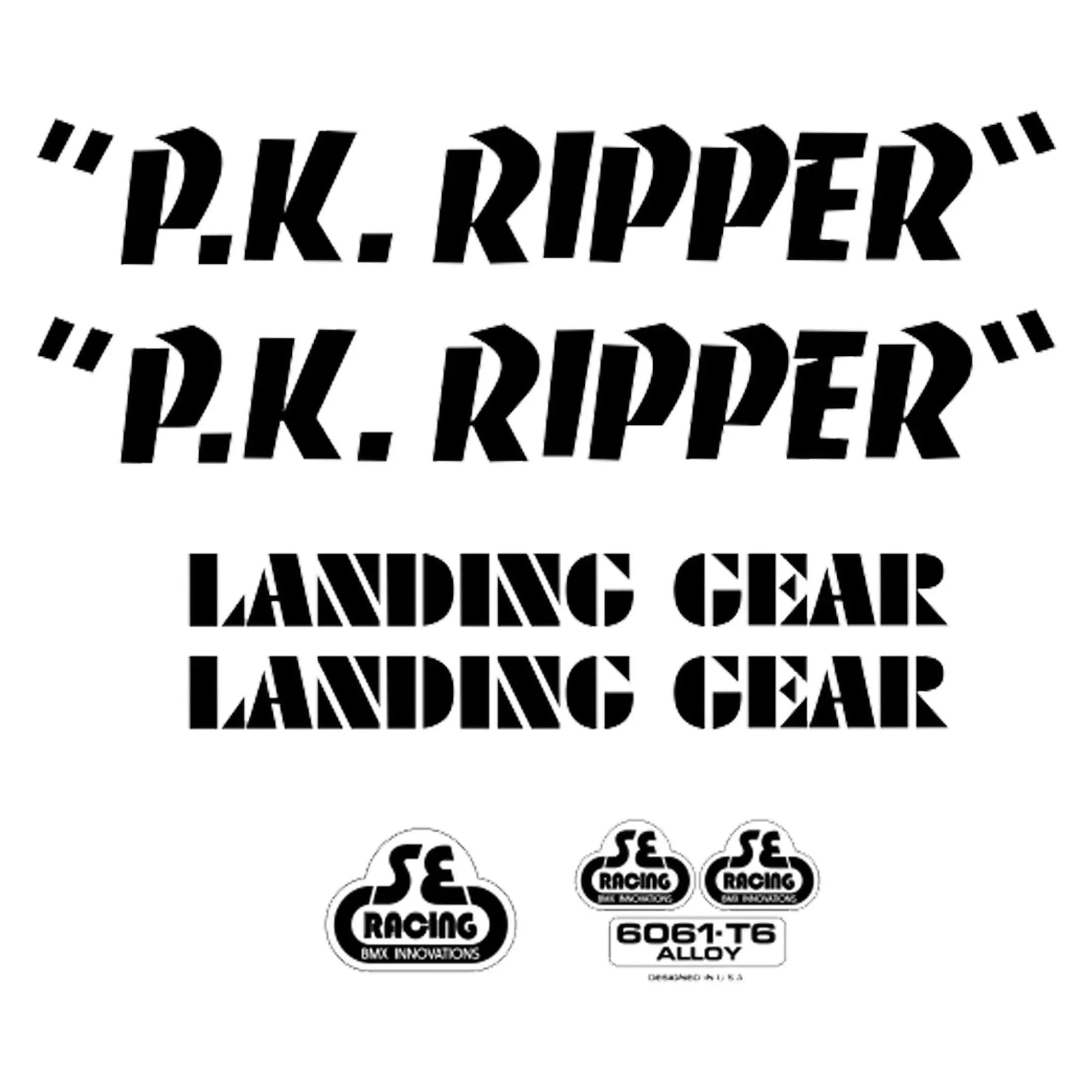 SE Bikes Decal Set P.K Ripper - Reggies BMX