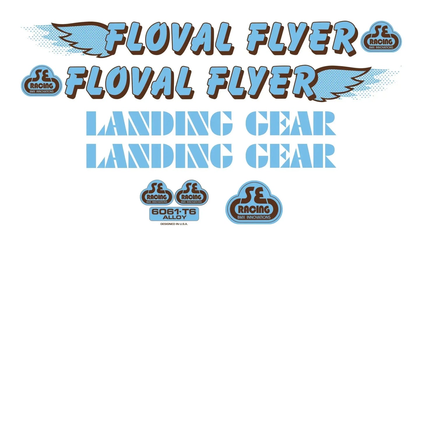 SE Bikes Floval Flyer Decal Set - Reggies BMX