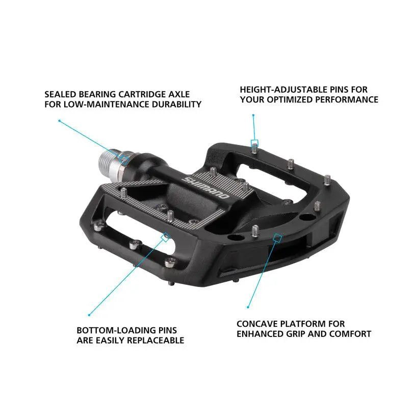 Shimano Pedals Flat PD-GR500 - Reggies BMX