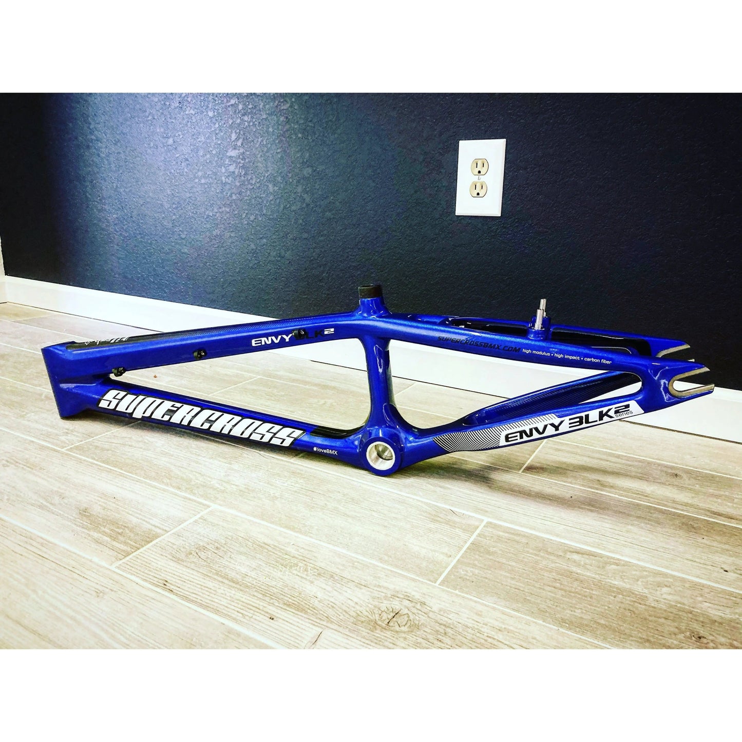 Supercross BMX Frame ENVY BLK 2 - Carbon Fiber BMX Race Frame - Reggies BMX