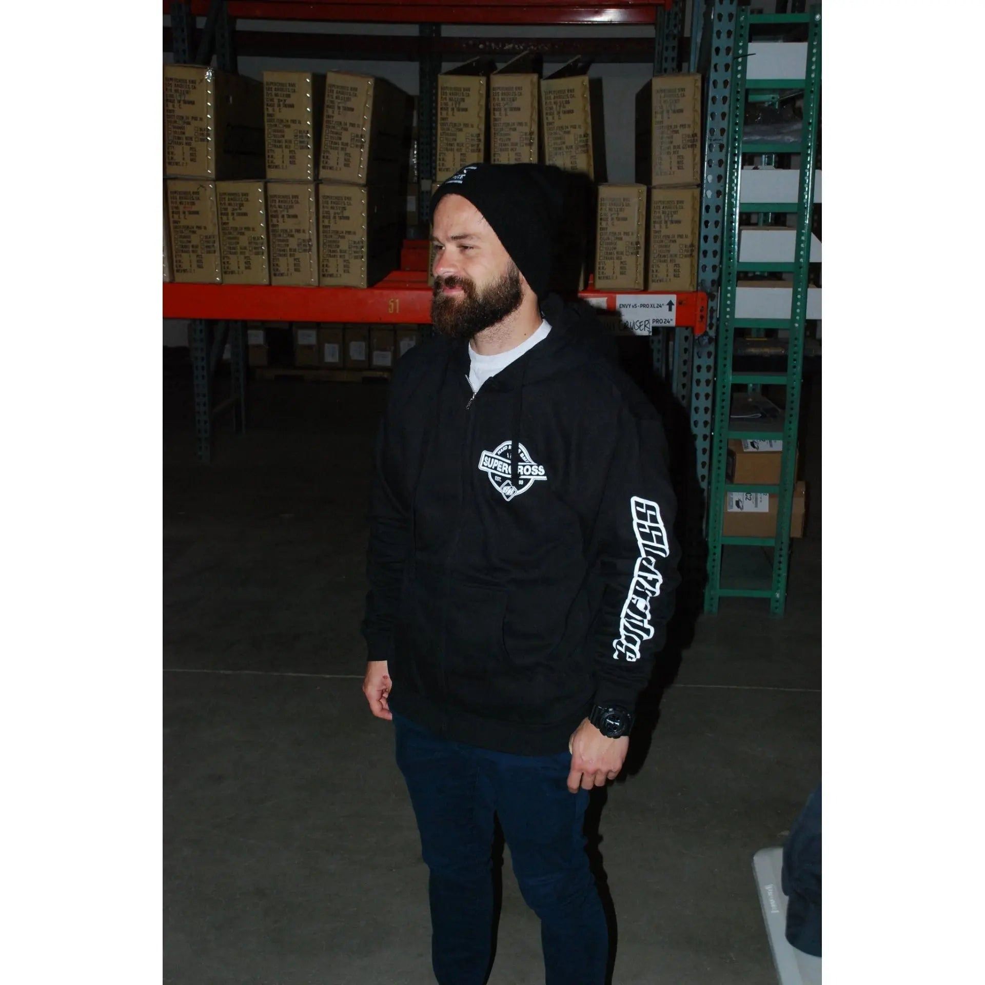 Supercross BMX Hoodie Hand Made BMX - Zip Up - Reggies BMX