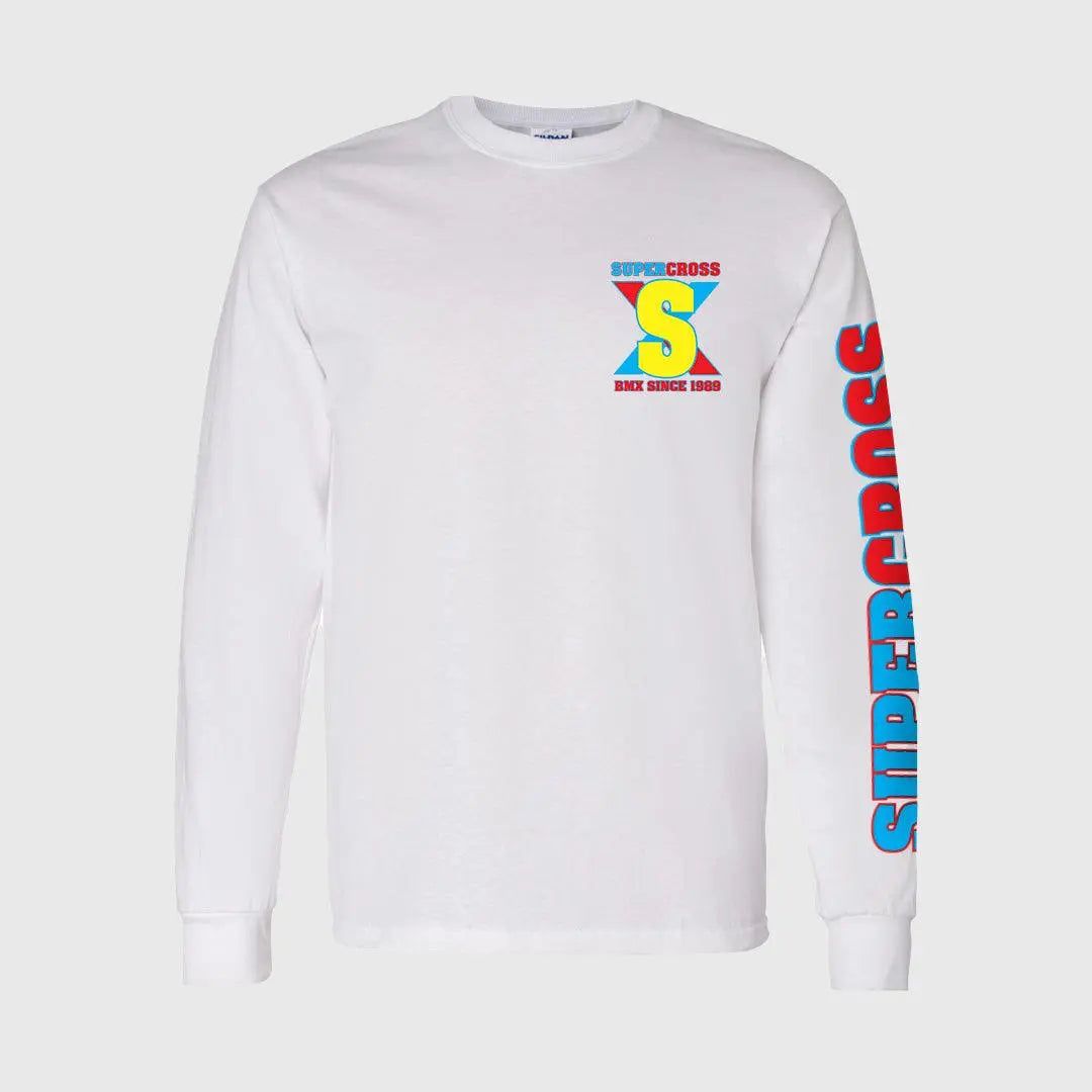 Supercross BMX Shirt Long Sleeve Retro T- Shirt - Reggies BMX