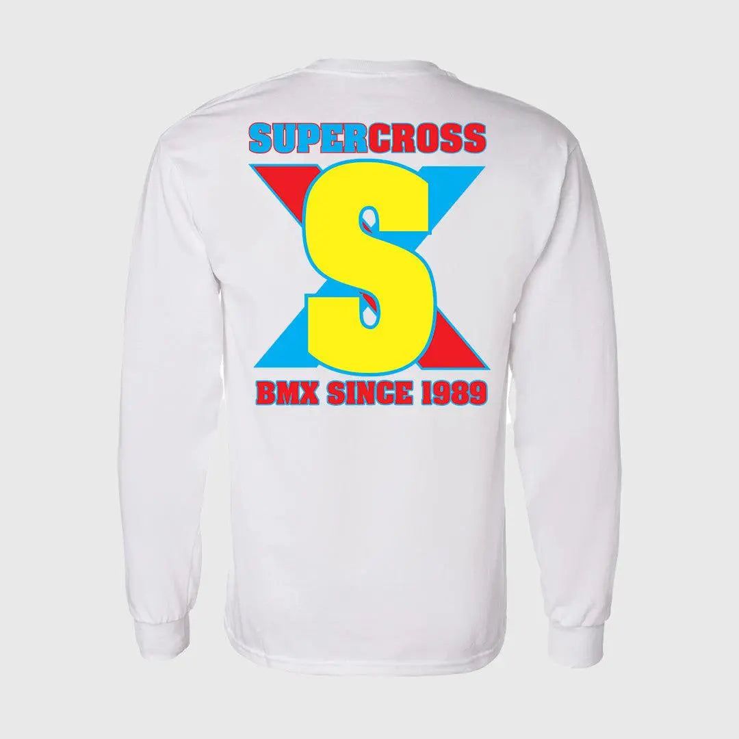 Supercross BMX Shirt Long Sleeve Retro T- Shirt - Reggies BMX