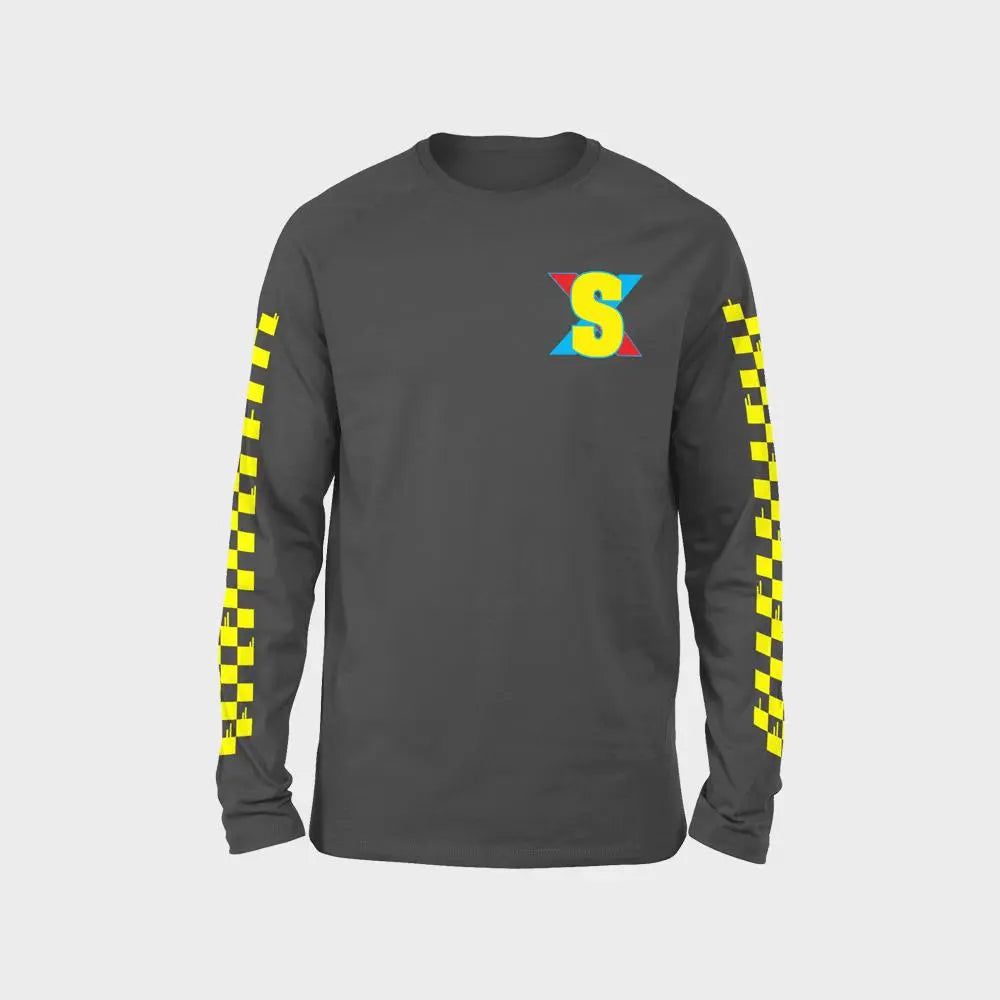 Supercross BMX Shirt Riding Fast and Haul Ass Long Sleeve T-Shirt - Reggies BMX