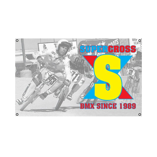 Supercross BMX | Retro 3x5 Flag Banner - Reggies BMX