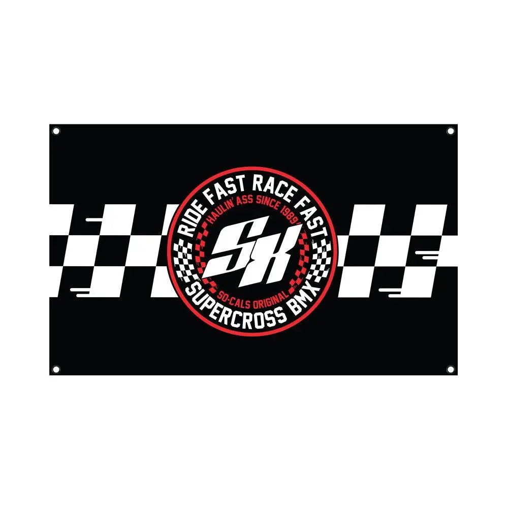 Supercross BMX | Speed Checks 3x5 Flag Banner - Reggies BMX