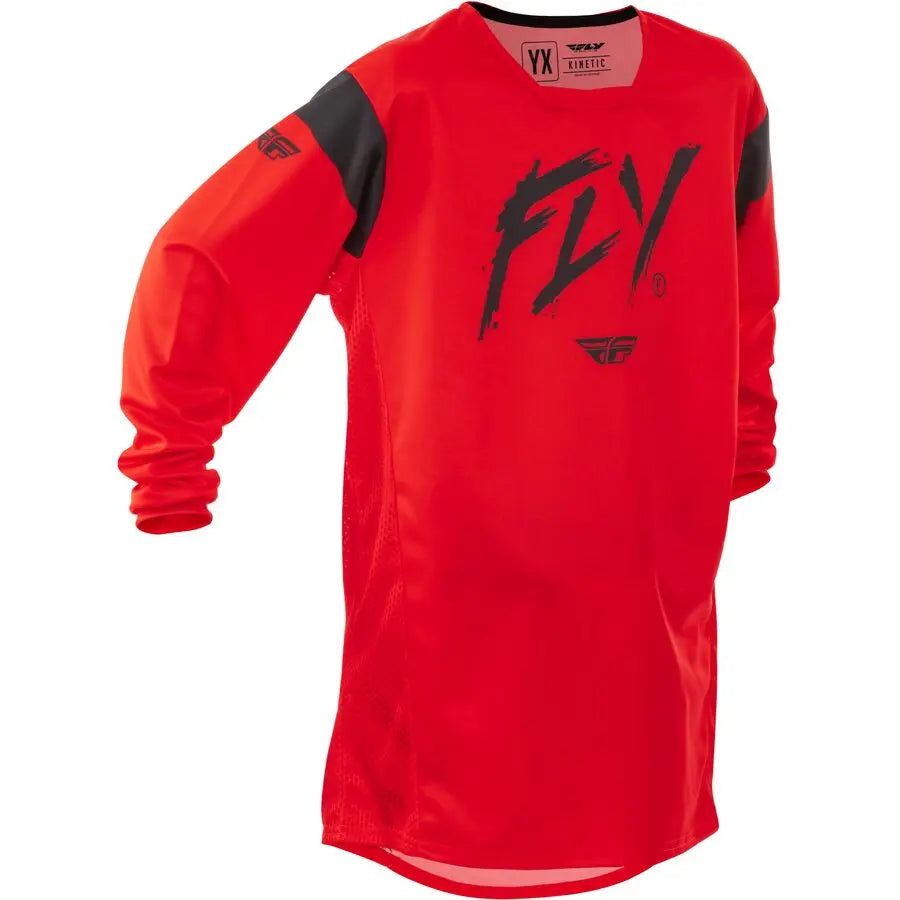 (WPS IS VENDOR) Fly Racing Jersey Kinetic Stoke Youth Bicycle 2025 Fly Racing