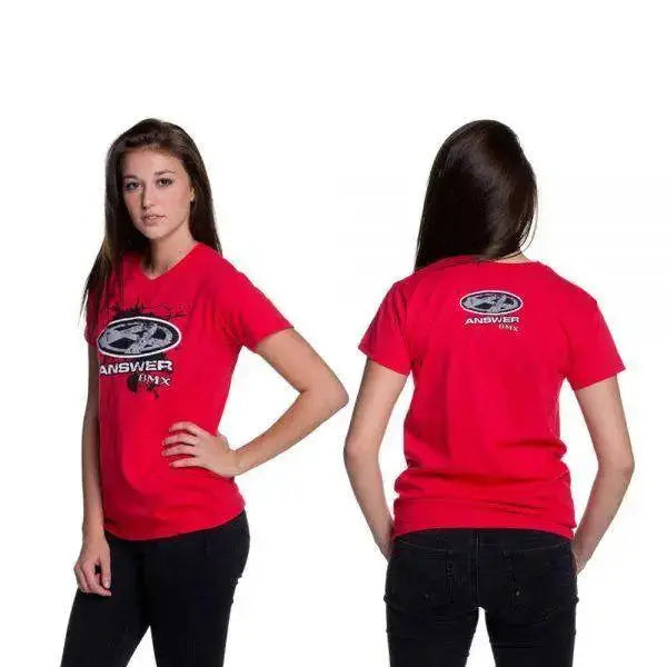 Answer BMX Ladies V-Neck Tee - Reggies BMX