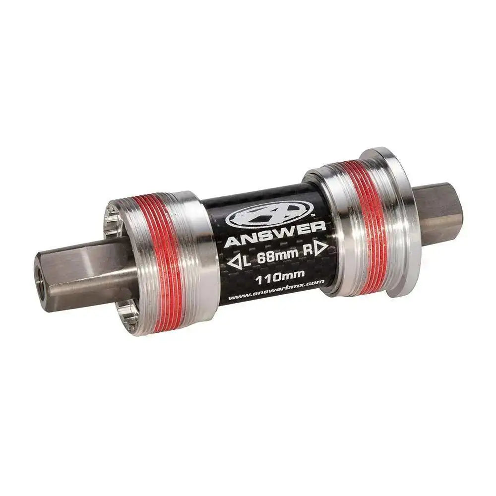 Answer Bottom Bracket Euro Square Taper Titanium Spindle - Reggies BMX