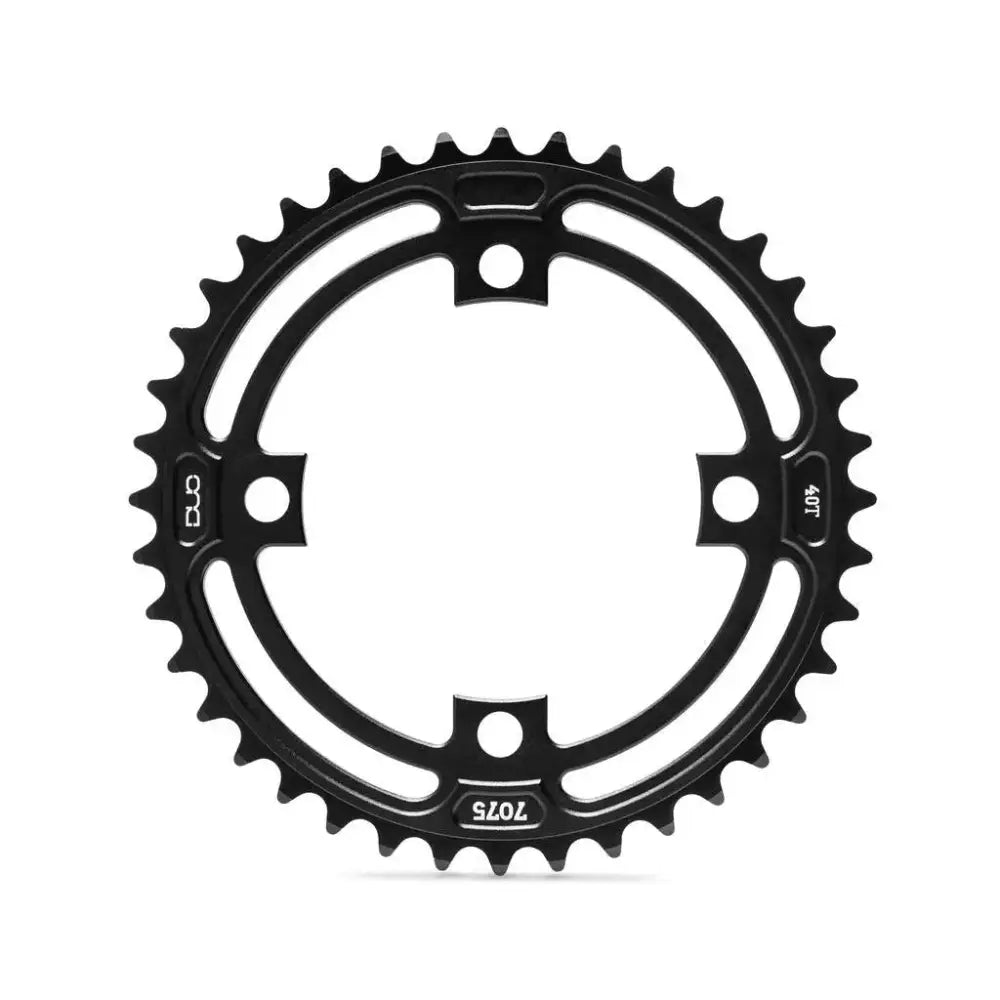 DUO Brand CNC Chainring 104 BCD Black - Reggies BMX