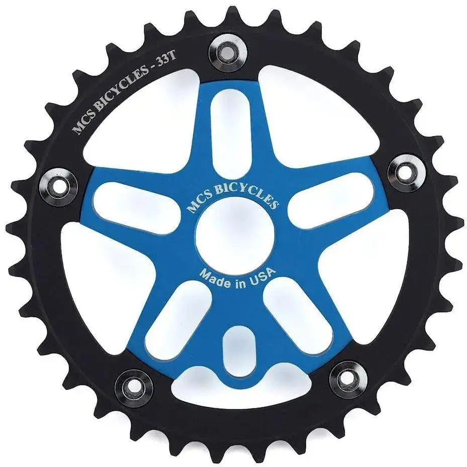 MCS Spider and Chainring Alloy Combo 5-Bolt 110 BCD - Reggies BMX