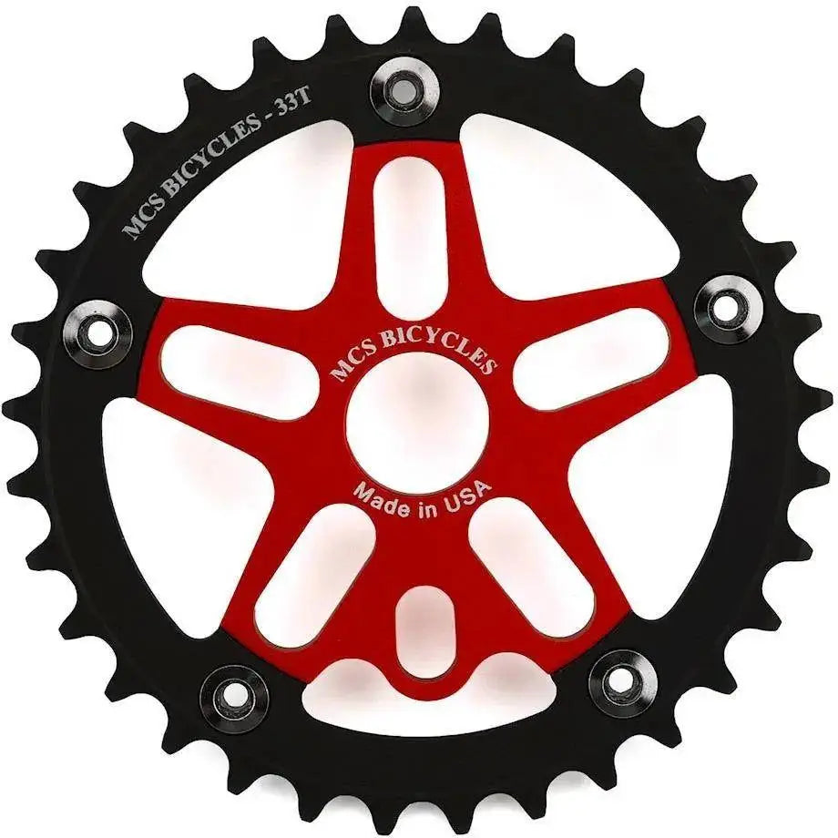 MCS Spider and Chainring Alloy Combo 5-Bolt 110 BCD - Reggies BMX