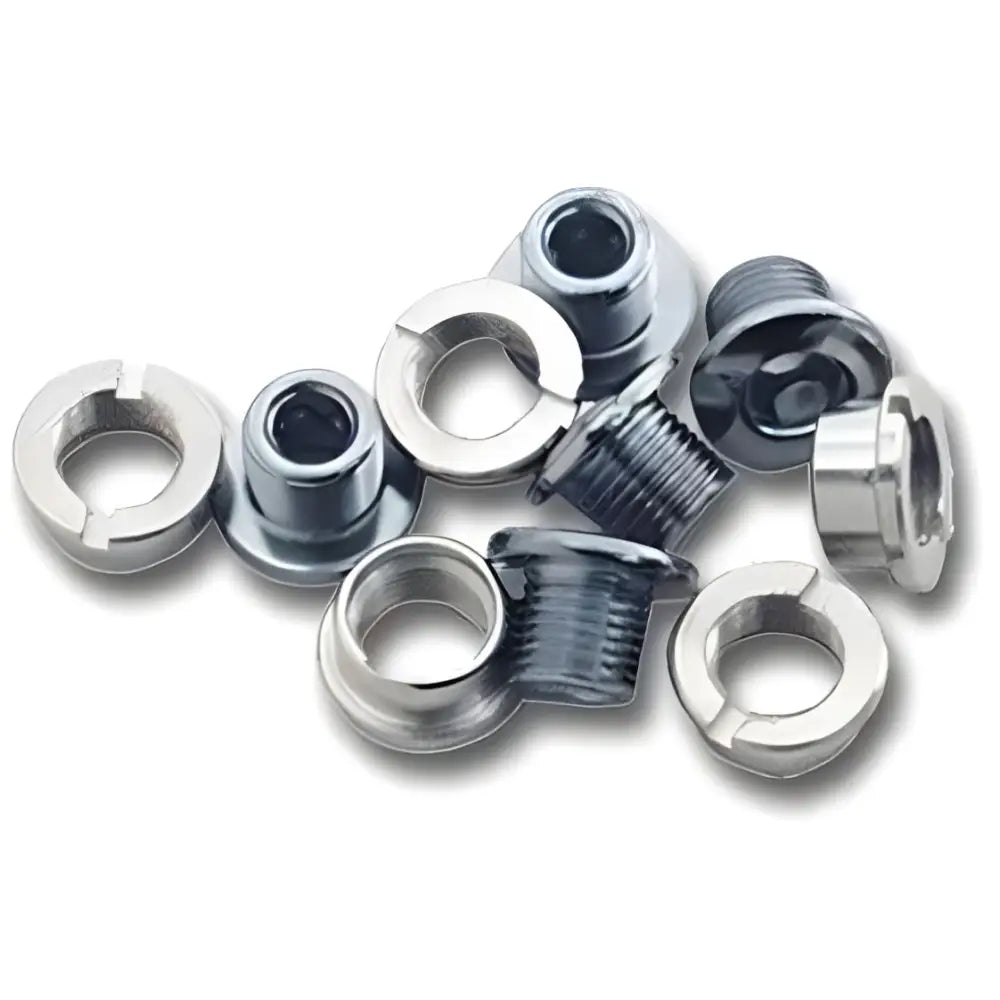 MCS Steel Chainring Bolts Chrome - Reggies BMX